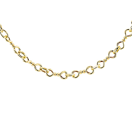 9K Yellow Gold Double Twist Chain (Size - 20), Gold Wt. 6.30 Gms.