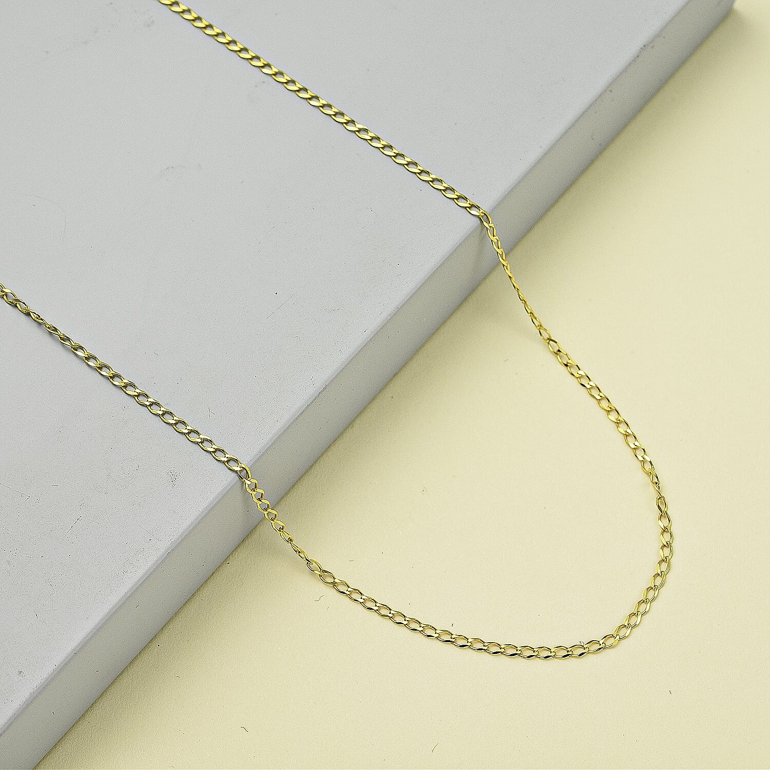 9K Yellow Gold  Chain (Size - 20),  Gold Wt. 1.3 Gms