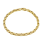 Maestro Collection-  9K Yellow Gold Square Box Bracelet (Size - 7.5)