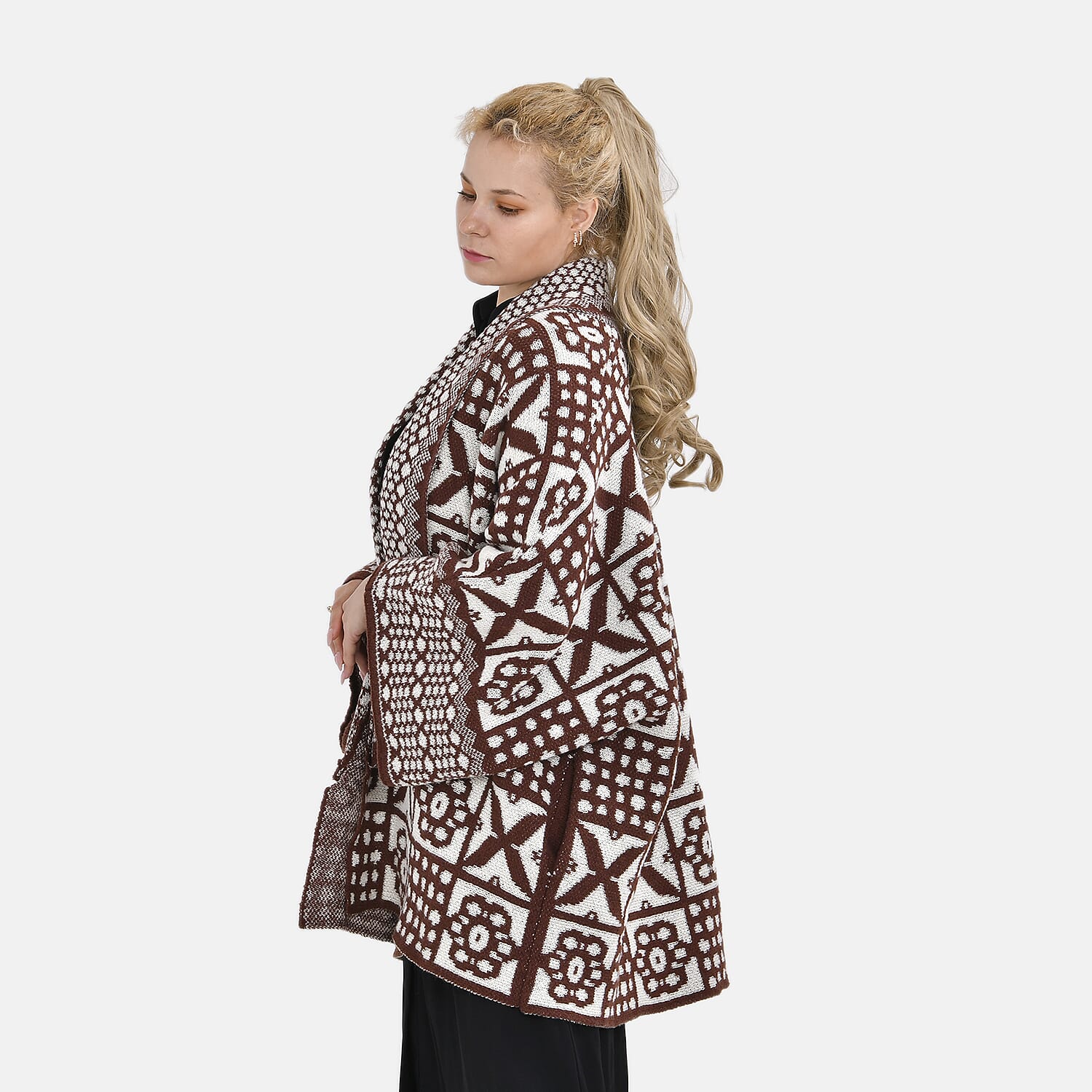 TAMSY Oversized Coatigan (One Size) - Brown