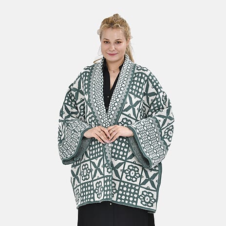 TAMSY Oversized Coatigan (One Size) - Green