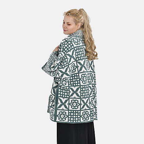 TAMSY Oversized Coatigan (One Size) - Green