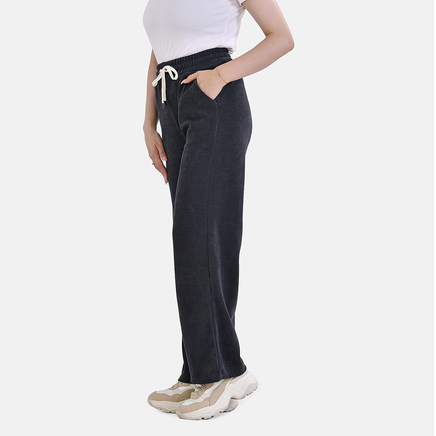 Tamsy Corduroy Trouser - Black