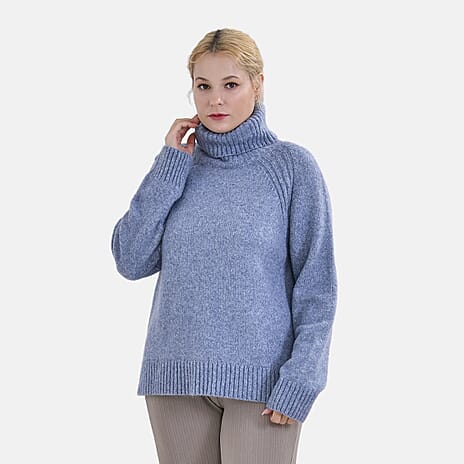 La Marey Roll Neck Jumper (Size 20 to 22) - Grey