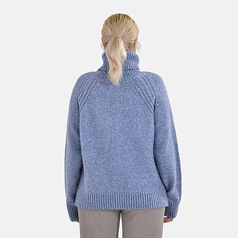 La Marey Roll Neck Jumper (Size XXL) Grey