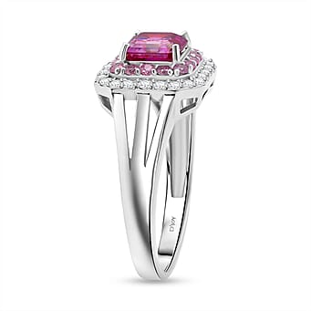 https://tjcuk.sirv.com/Products/77/5/7752843/Pink-Moissanite-and-Pink-Sapphire-Halo-Ring-in-Rhodium-Overlay-Sterlin_7752843_3.jpg?w=342&h=342