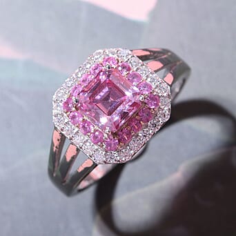 https://tjcuk.sirv.com/Products/77/5/7752845/Pink-Moissanite-Pink-Sapphire-Moissanite-Ring-in-Rhodium-Overlay-Sterl_7752845_1.jpg?w=342&h=342