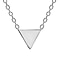 Italian Closeout - Triangle Necklace in Sterling Silver (Size - 18)