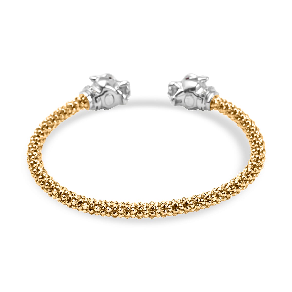 Red Cubic Zirconia , Cubic Zirconia Bangle Sterling Silver 0.23 ct, Silver Wt. 11.53 Gms 0.227 Ct.