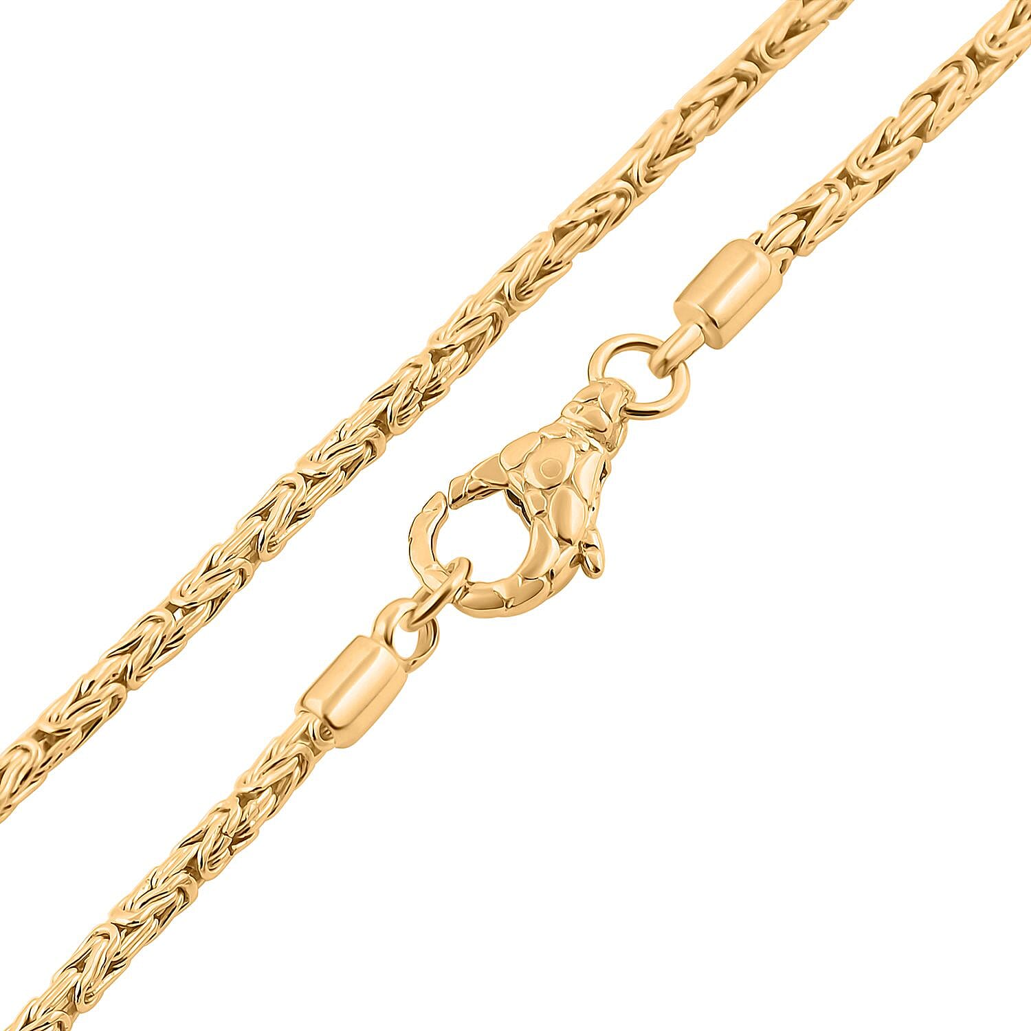 Royal Bali - 22K Gold Vermeil Plated Sterling Silver Borobudur Necklace (Size - 20), Silver Wt. 22.30 Gms