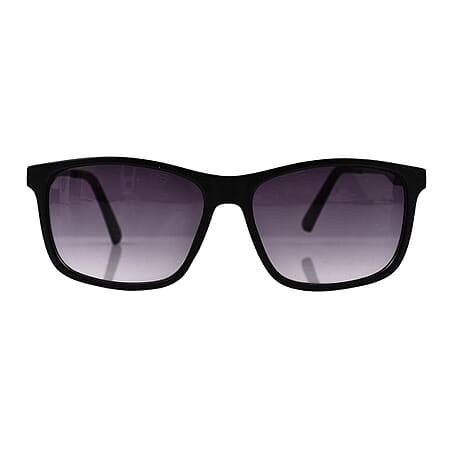 Basley Rectangle Sunglasses Catagory 3 UV Protection - Black & Grey