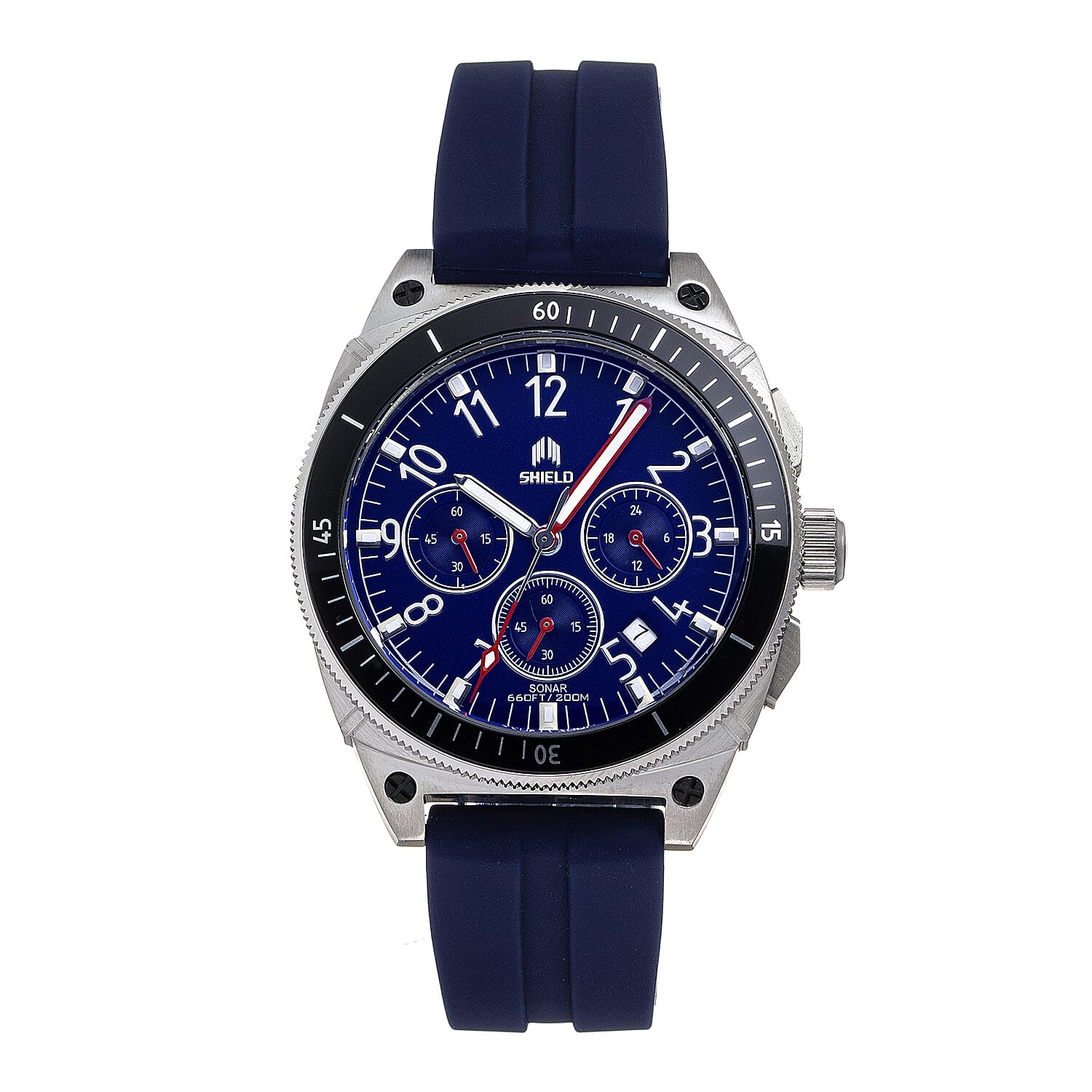 Shield Japanese Mens Watch in Stainless Steel