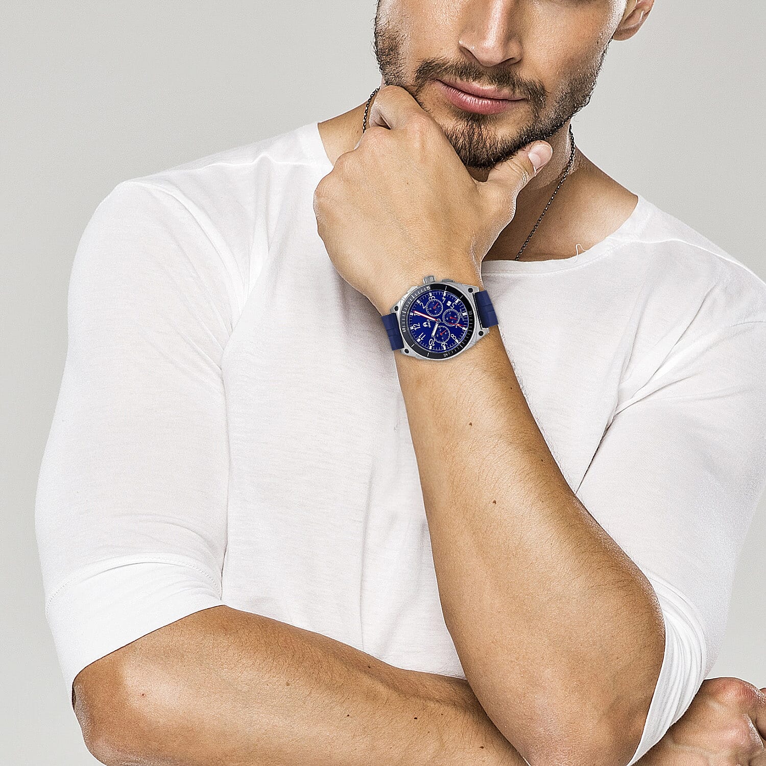 Shield Japanese Mens Watch in Stainless Steel