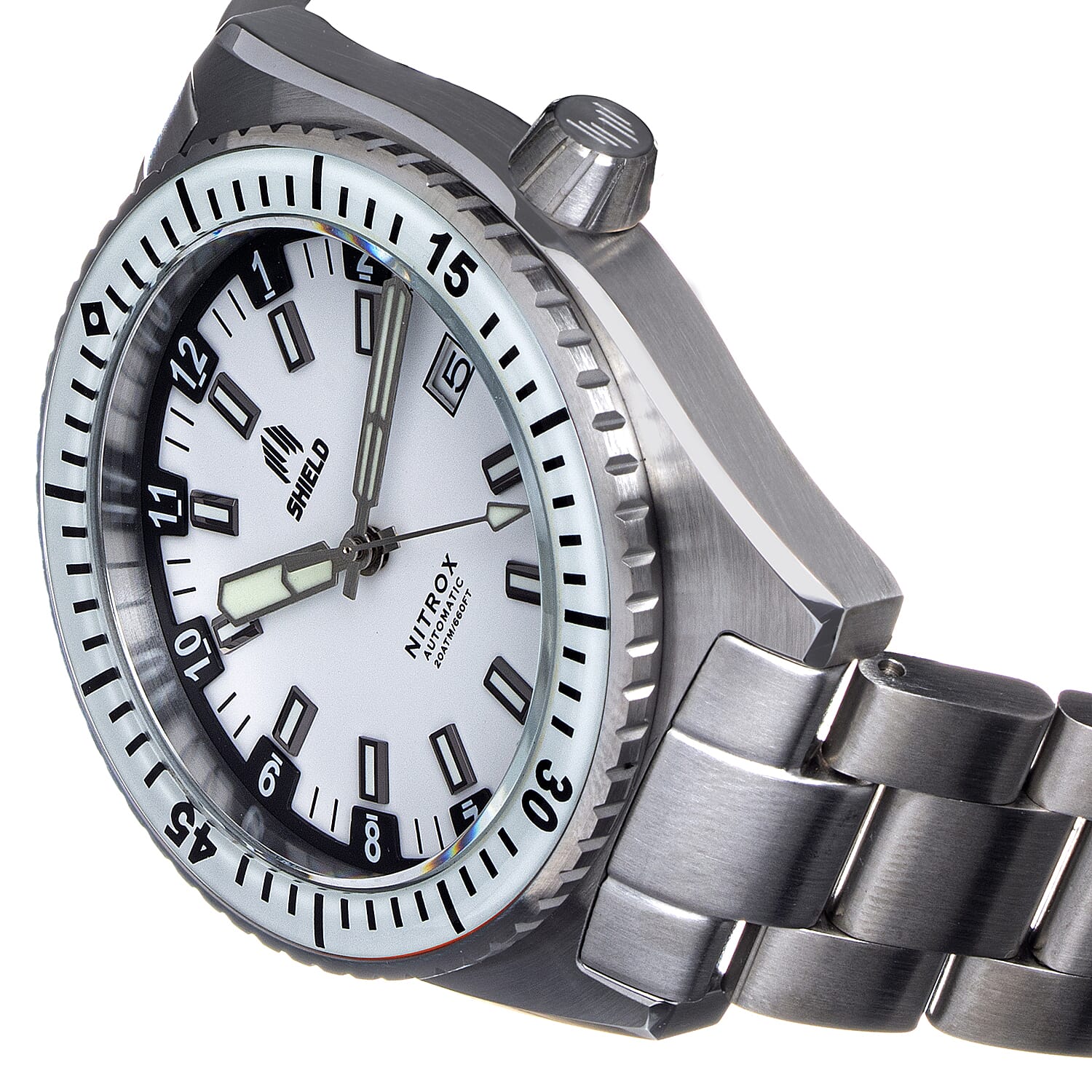 Shield Japanese Ladies Watch in Stainless Steel