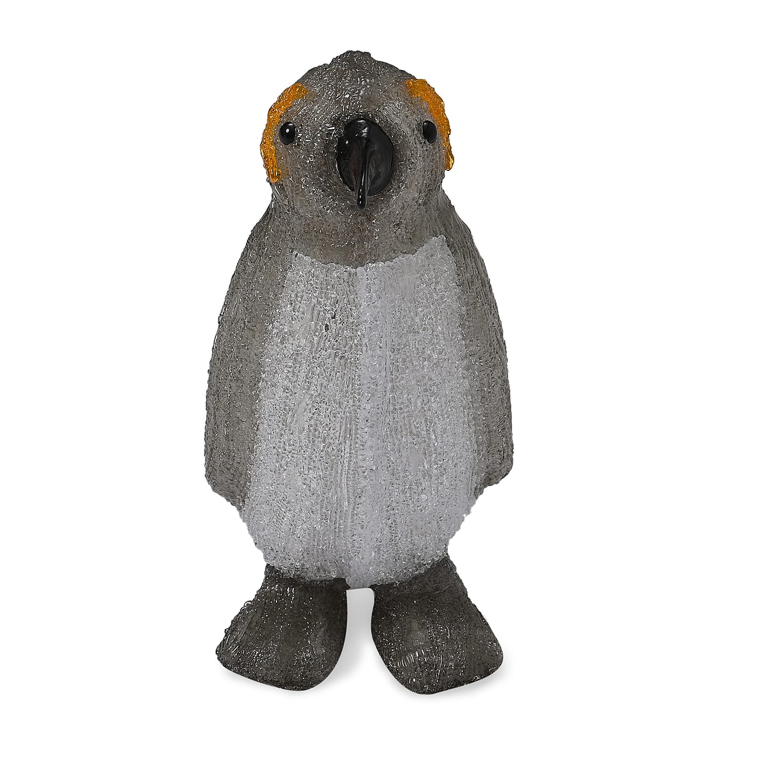 Acrylic Penguin LED Light(Size 25x15x34 cm) - Grey & White