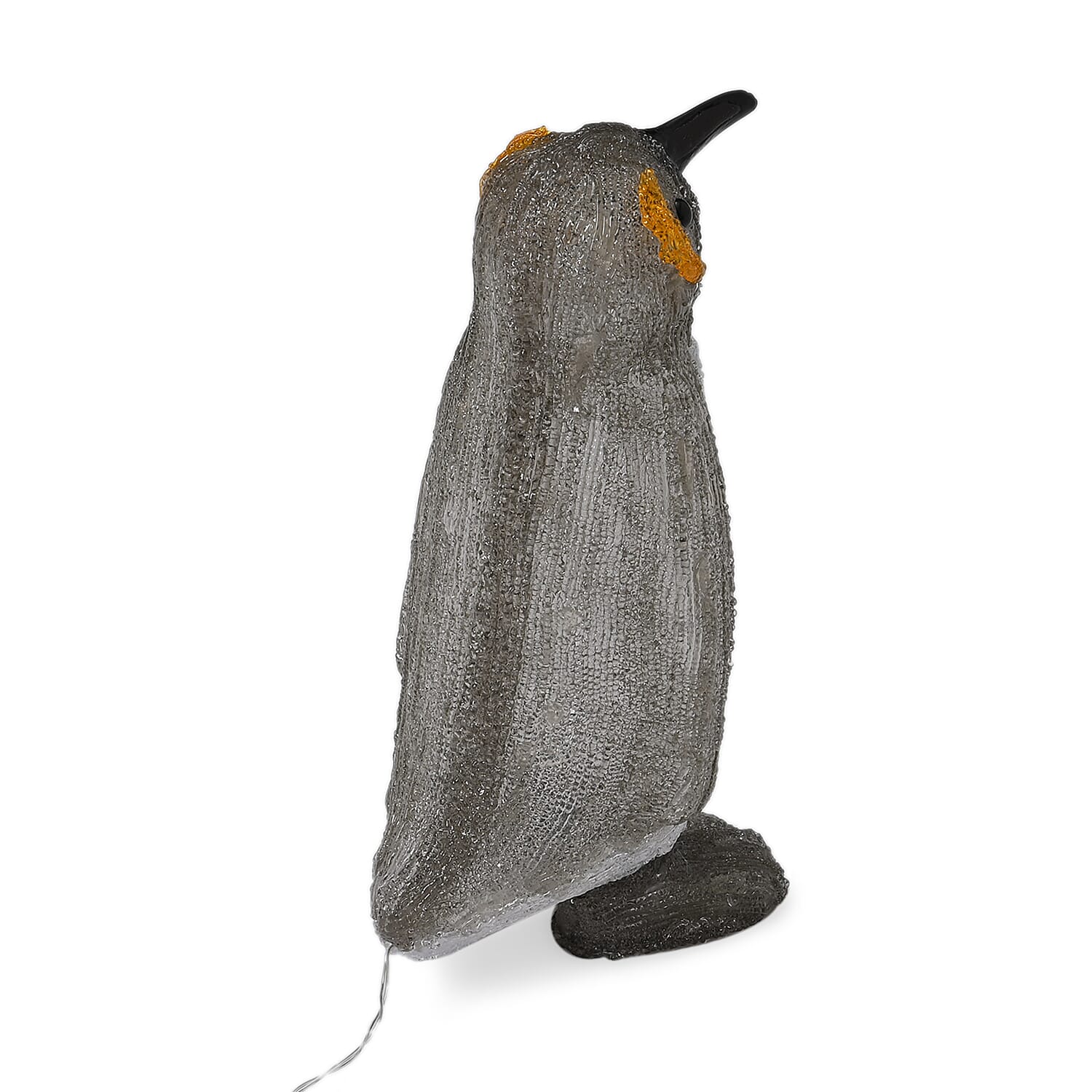 Acrylic Penguin LED Light(Size 25x15x34 cm) - Grey & White