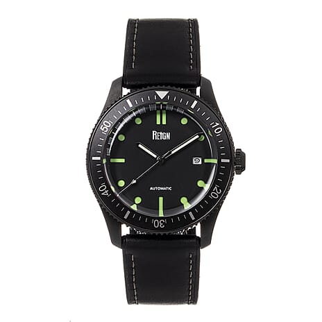 REIGN 10 ATM Water Resistant Elijah Watch in Black Tone