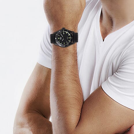 REIGN 10 ATM Water Resistant Elijah Watch in Black Tone