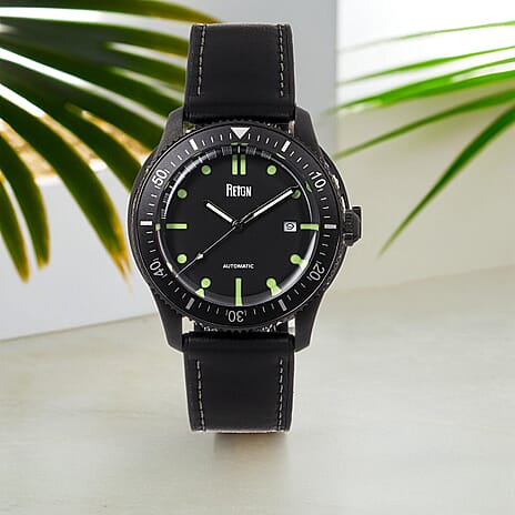 REIGN 10 ATM Water Resistant Elijah Watch in Black Tone