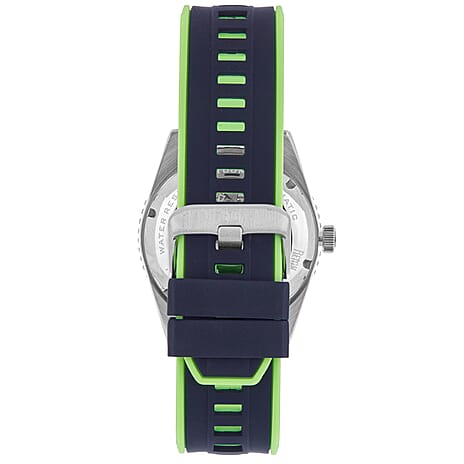 Reign Gage Automatic Analog Dial 10 ATM WR Watch with Rubber Strap - Black