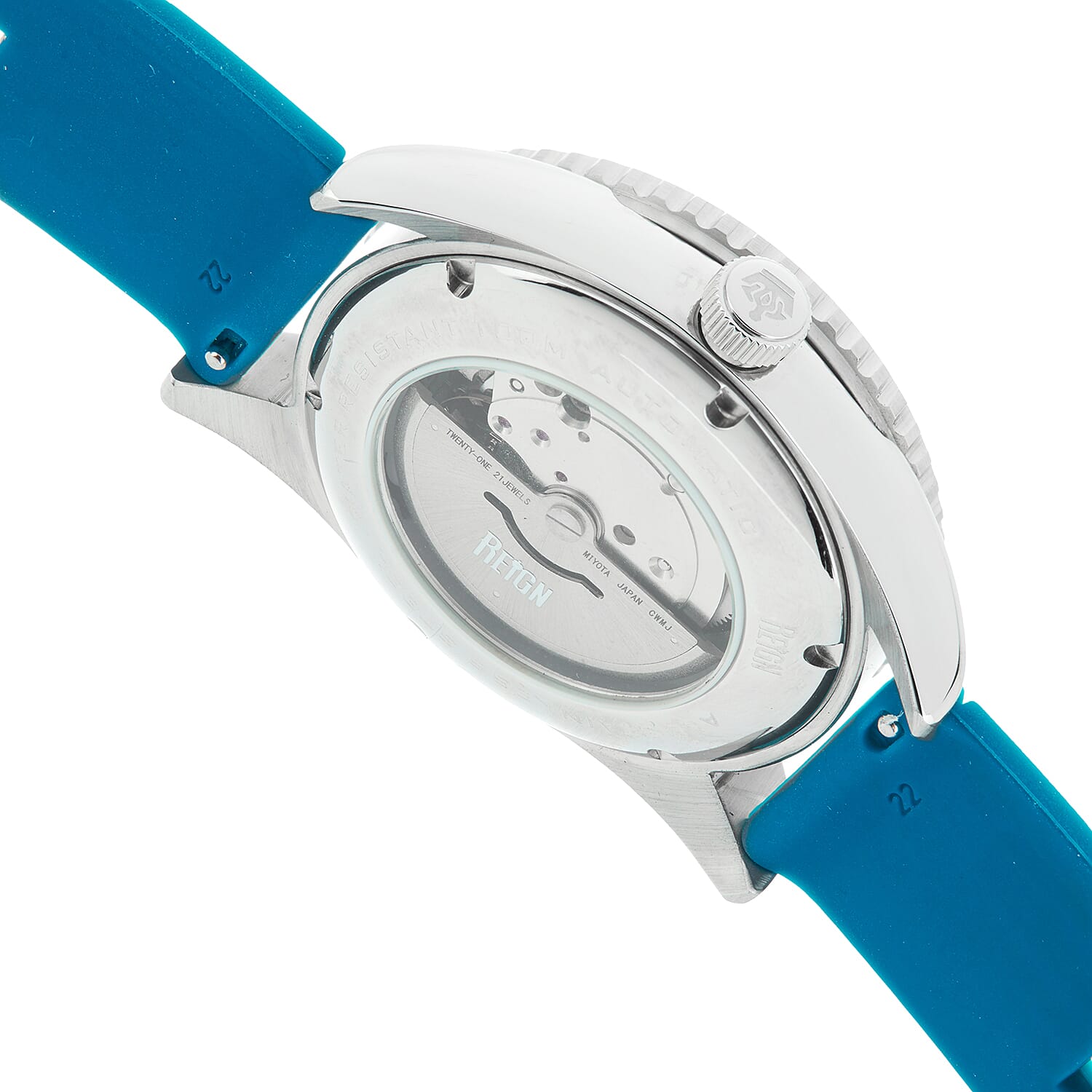  Reign Gage Automatic Analog Dial 10 ATM WR Watch with Rubber Strap - Blue