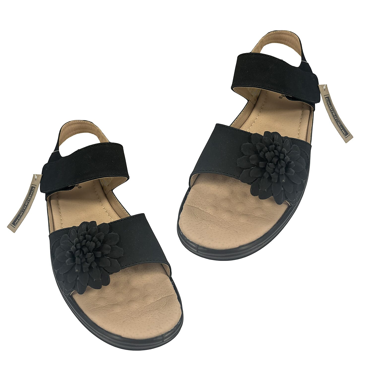Cushion Walk One Touch Bar Yasmin Ladies Sandal - Beige Cushion Walk One Touch Bar Yasmin Ladies Sandal - Beige