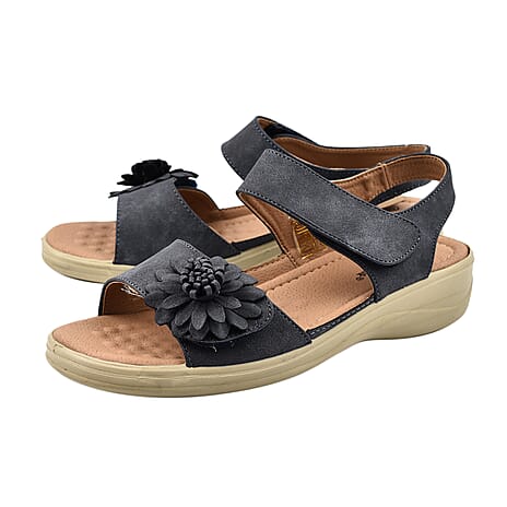 Ladies Sandal (Size 6) - Navy