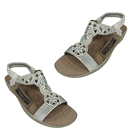 Ladies Sandal (Size 8) - White