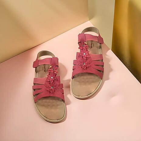 Ladies Sandal (Size 5) - Red