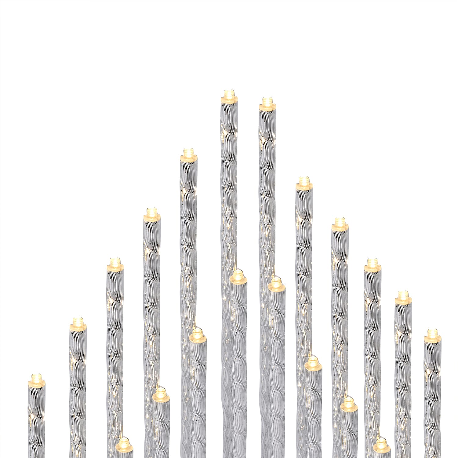 LED Candle Set (Size 33x7x32 cm) - Silver LED Candle Set (Size 33x7x32 cm) - Silver
