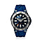 NUBEO Limited Edition MANTA Automatic Blue Abalone 30 ATM Water Resist.  with Silicone Strap