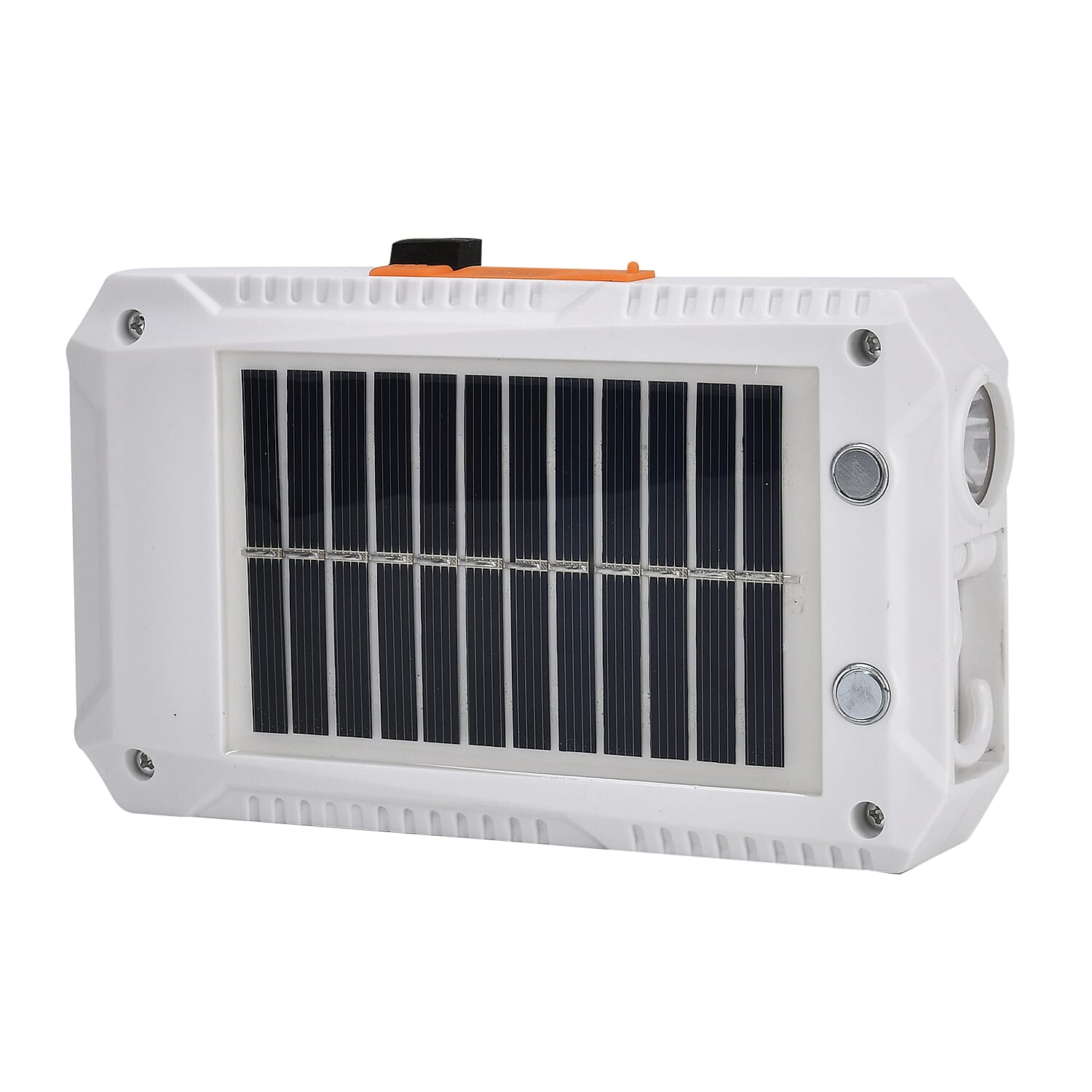 2 in 1 Multifunctional Outdoor Solar Rechargeable Light and Power bank 1500 mah Li-ion Battery (Size 95x33x165 cm) - White