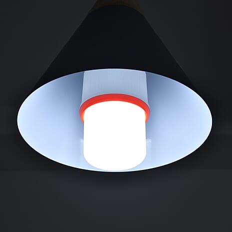 Light Bulb (Size 8x18 cm) - Orange & Green