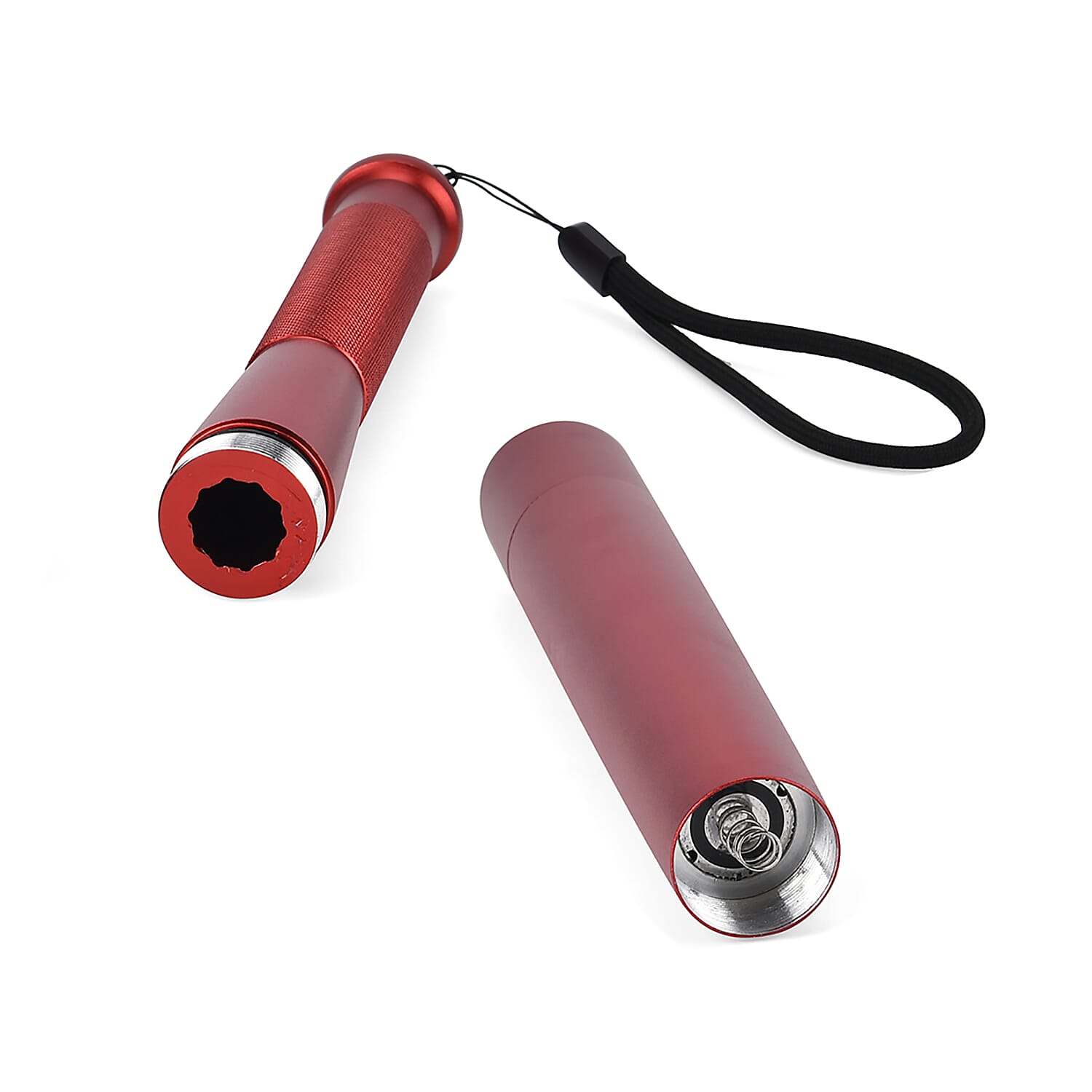 Aluminum LED Hand-Held LED Torch with 3 Lighting Modes (Battery 3xAAA Not Inc.) - Red
