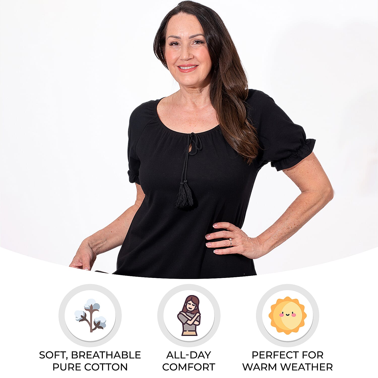 MAISON Cotton Gypsey Womens Top