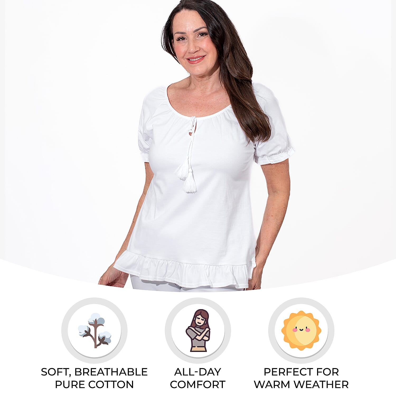 MAISON Cotton Gypsey Womens Top