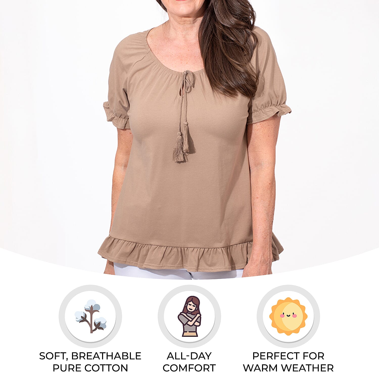 MAISON Cotton Gypsey Womens Top