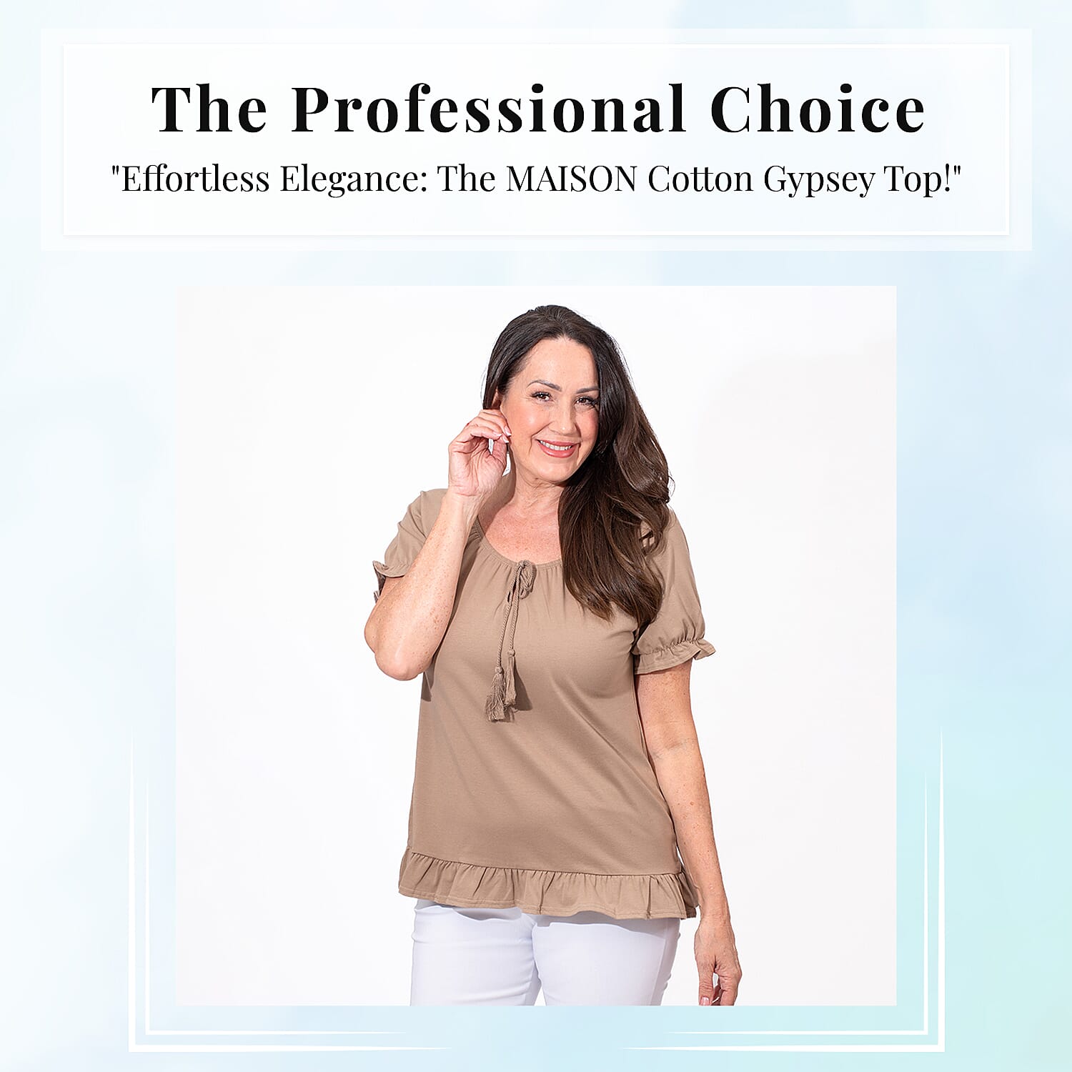 MAISON Cotton Gypsey Womens Top