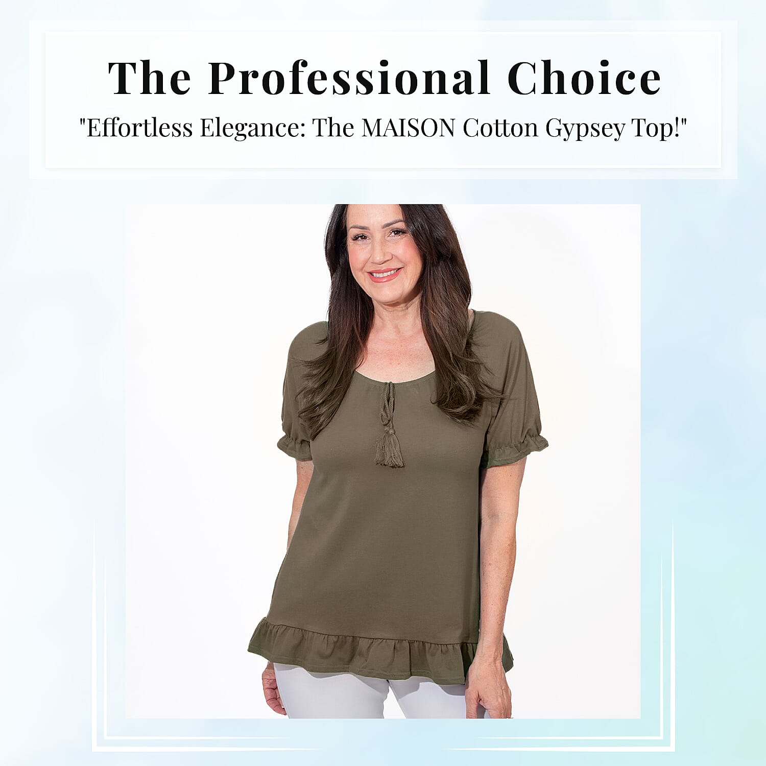 MAISON Cotton Gypsey Womens Top