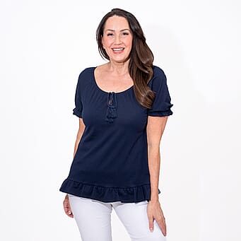https://tjcuk.sirv.com/Products/77/5/7755792/MAISON-Cotton-Gypsey-Top-Size-L-Navy_7755792_3.jpg?w=342&h=342
