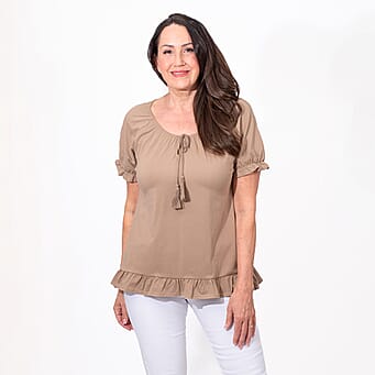 https://tjcuk.sirv.com/Products/77/5/7755796/MAISON-Cotton-Gypsey-Top-Size-M-Camel_7755796_2.jpg?w=342&h=342