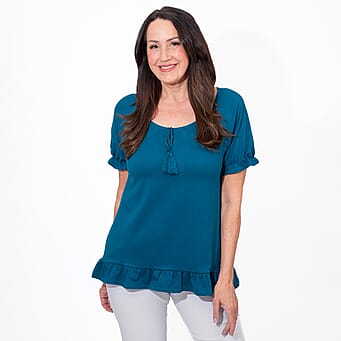 https://tjcuk.sirv.com/Products/77/5/7755805/MAISON-Cotton-Gypsey-Top-Size-S-Teal_7755805.jpg?w=342&h=342