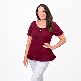 https://tjcuk.sirv.com/Products/77/5/7755814/MAISON-Cotton-Gypsey-Top-Size-XL-Oxblood_7755814_2.jpg?w=342&h=342