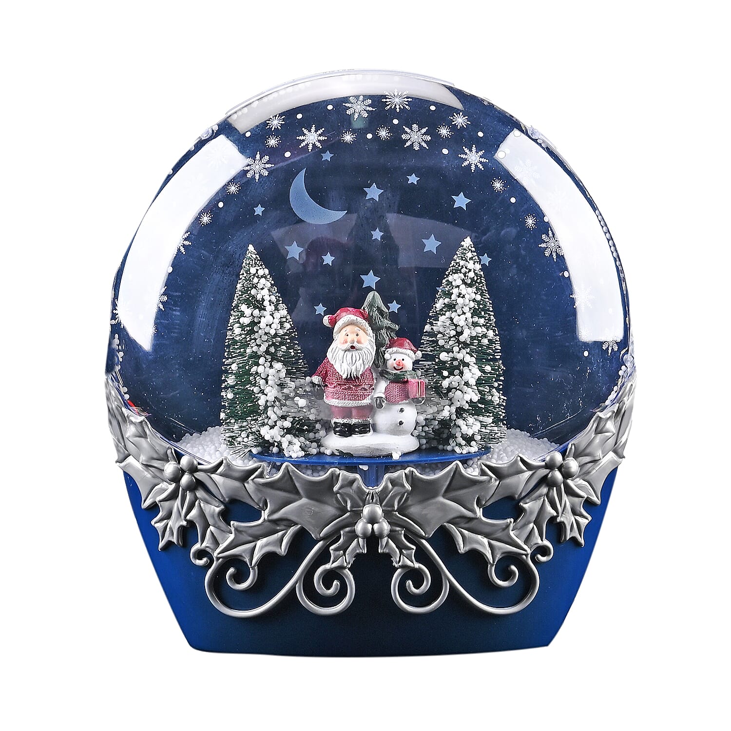 Christmas Snow Lanterns With 28 LED Light (Battery not inc.) - Navy