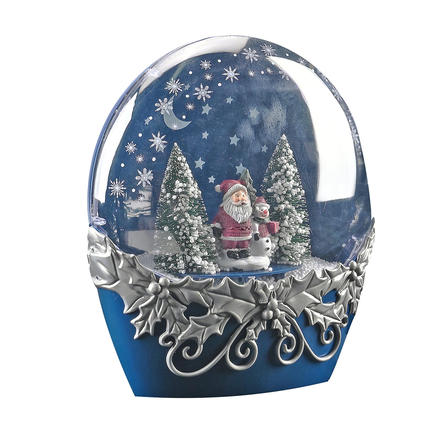 Christmas Snow Lanterns With 28 LED Light (Battery not inc.) - Navy