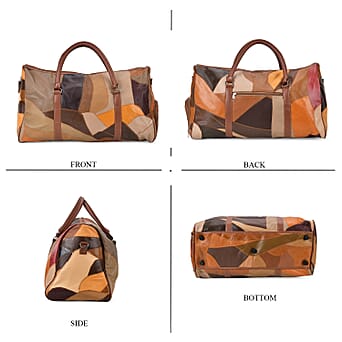 https://tjcuk.sirv.com/Products/77/5/7756070/Sheepskin-Leather-Patterned-Travel-Bag-Size-51x23x28-cm-Multi-Color-Bl_7756070_3.jpg?w=342&h=342