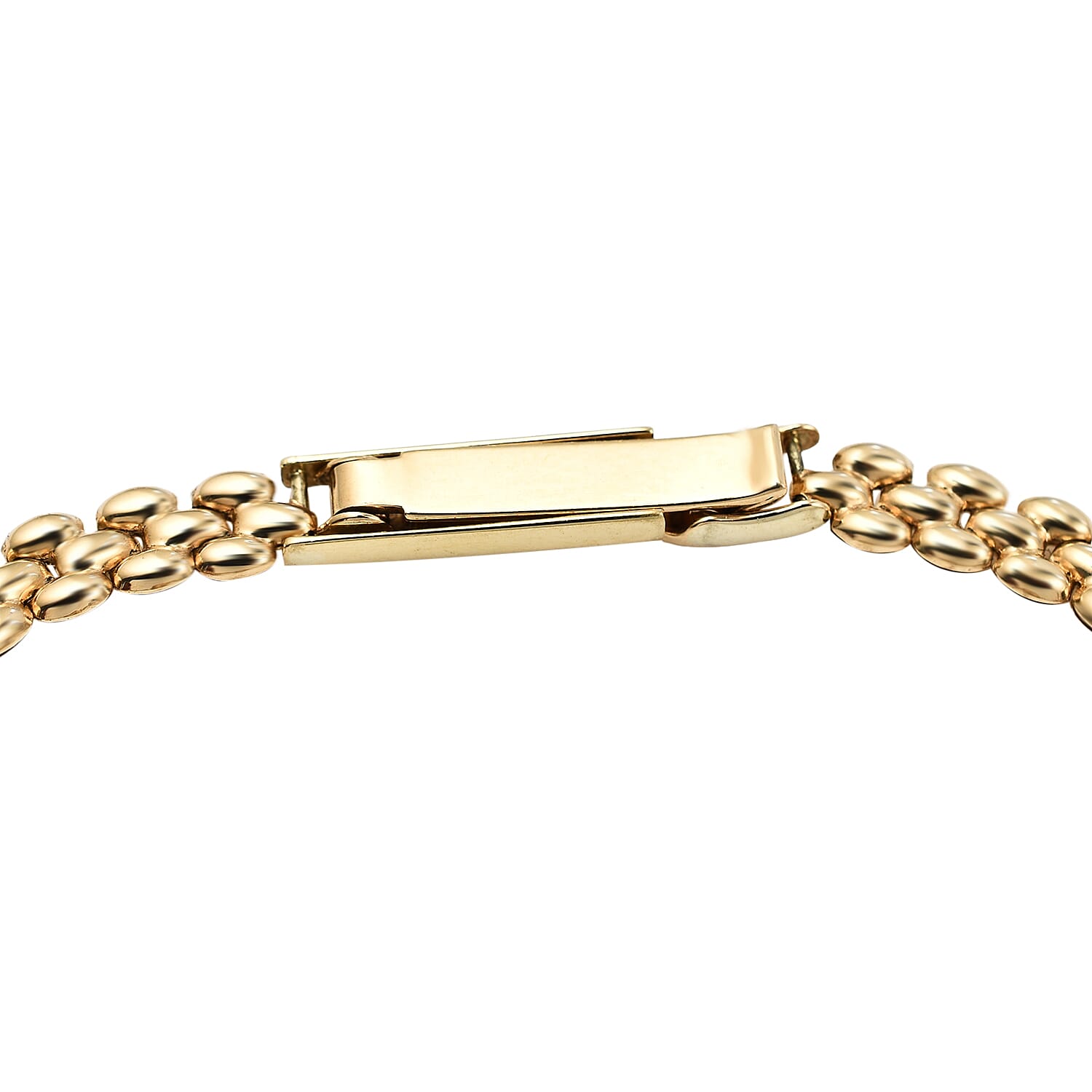 LUXORO 9K Yellow Gold Swiss Movt. Water Resistant Watch in Panther Chain Strap (Size - 7 - 7.5) Gold Wt. 10.31 Gms.