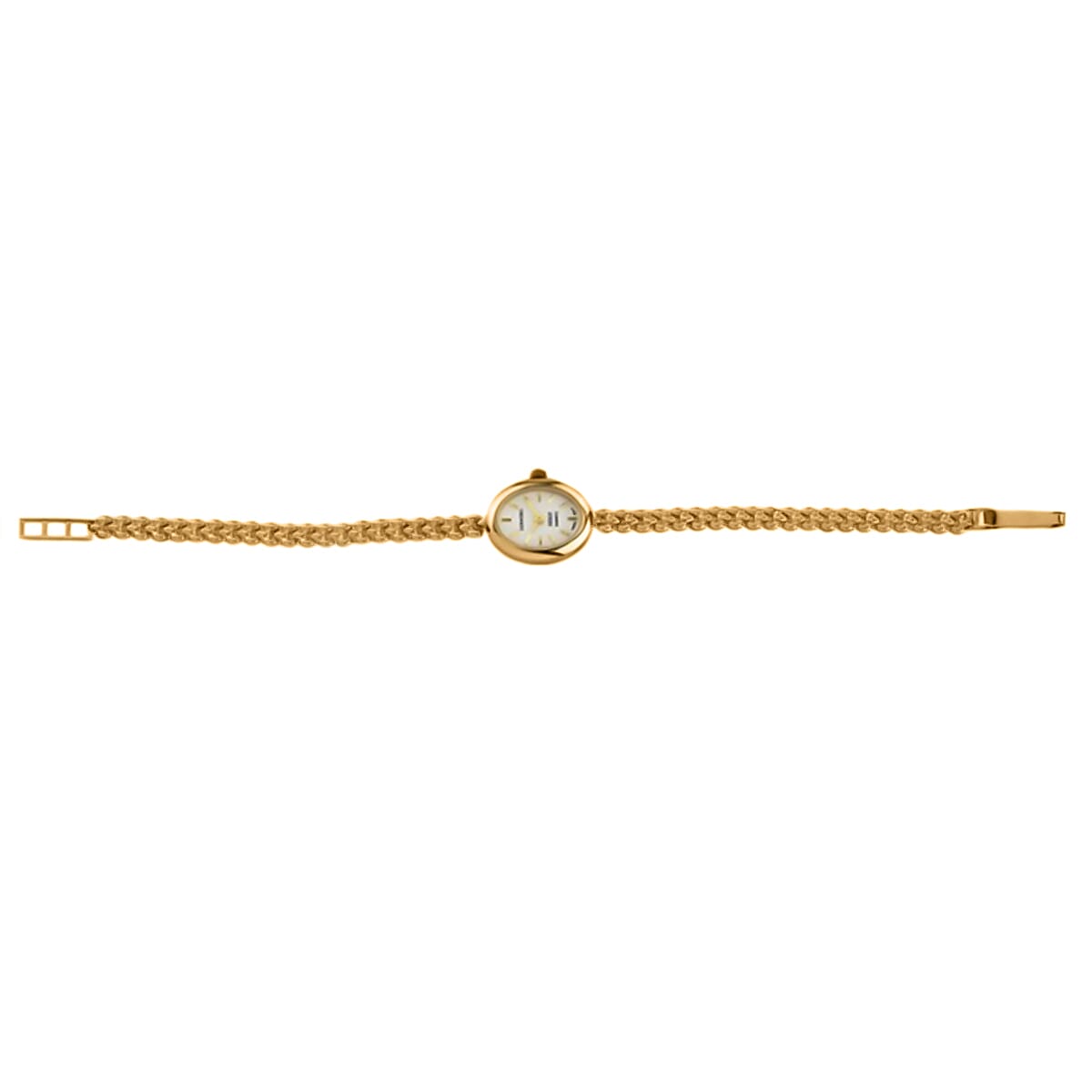 9K Gold - Luxoro Swiss Movt. Ladies Panther Link Gold Chain Watch