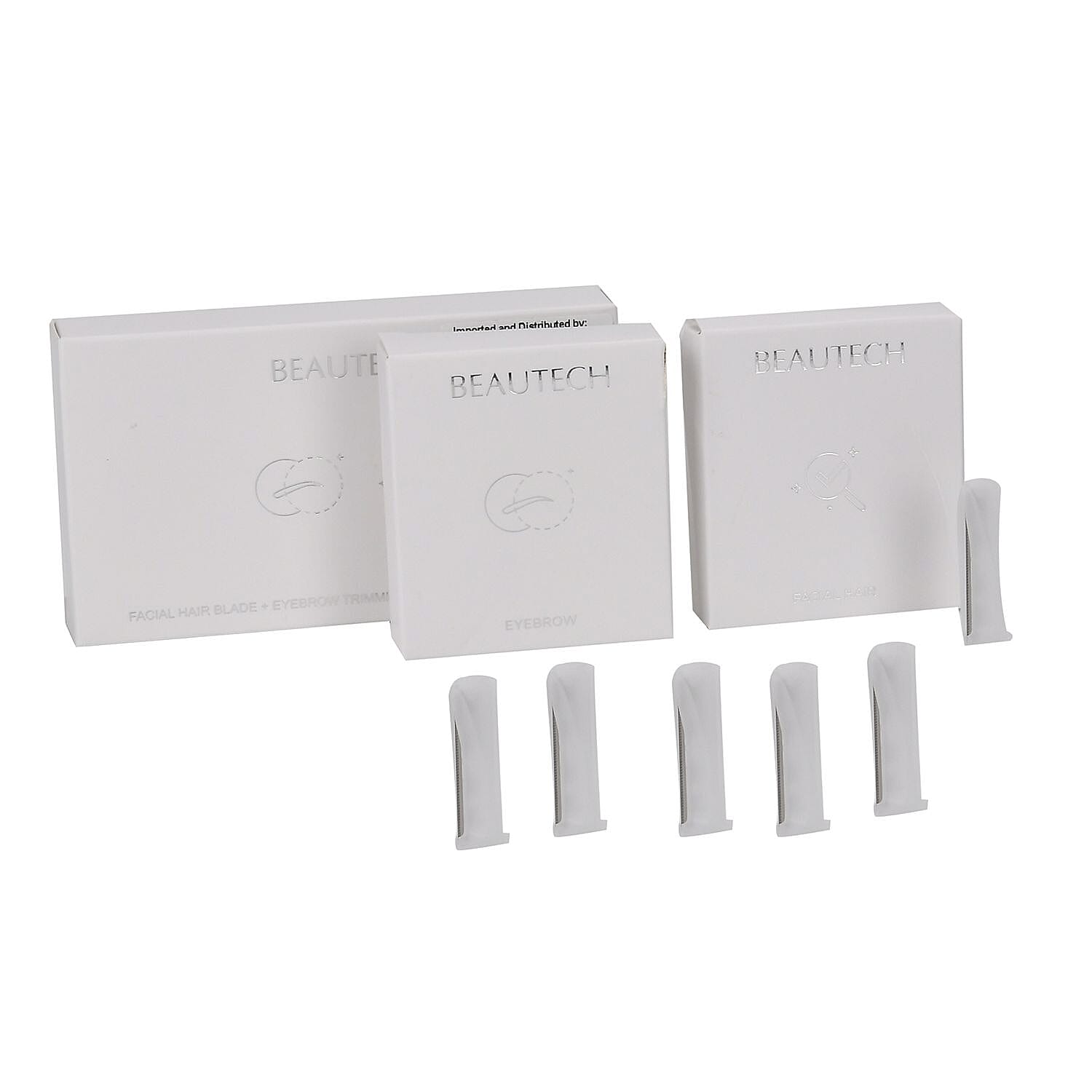 BEAUTECH - 6 Pcs Set- 3Pcs Eyebrow & 3Pcs Face Hair Removal Razor Replacement Heads BEAUTECH - 6 Pcs Set- 3Pcs Eyebrow & 3Pcs Face Hair Removal Razor Replacement Heads