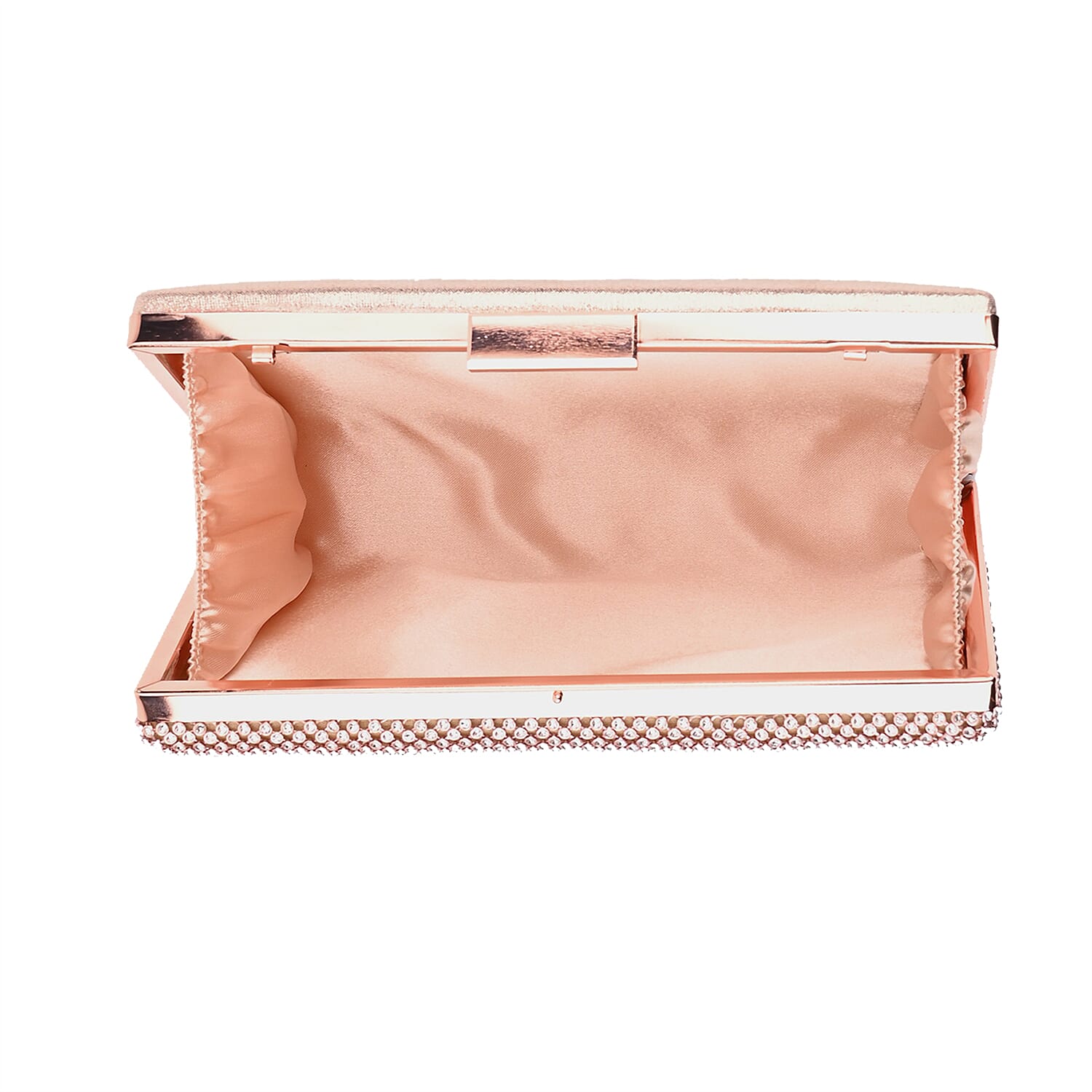 3 Pieces Crystal Accessory Set - Crystal Patterned Clutch, Sparkling Bracelet and Dangling Earrings